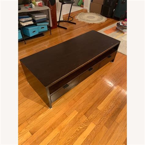 easily mixes with other materials. . Room and board coffee table